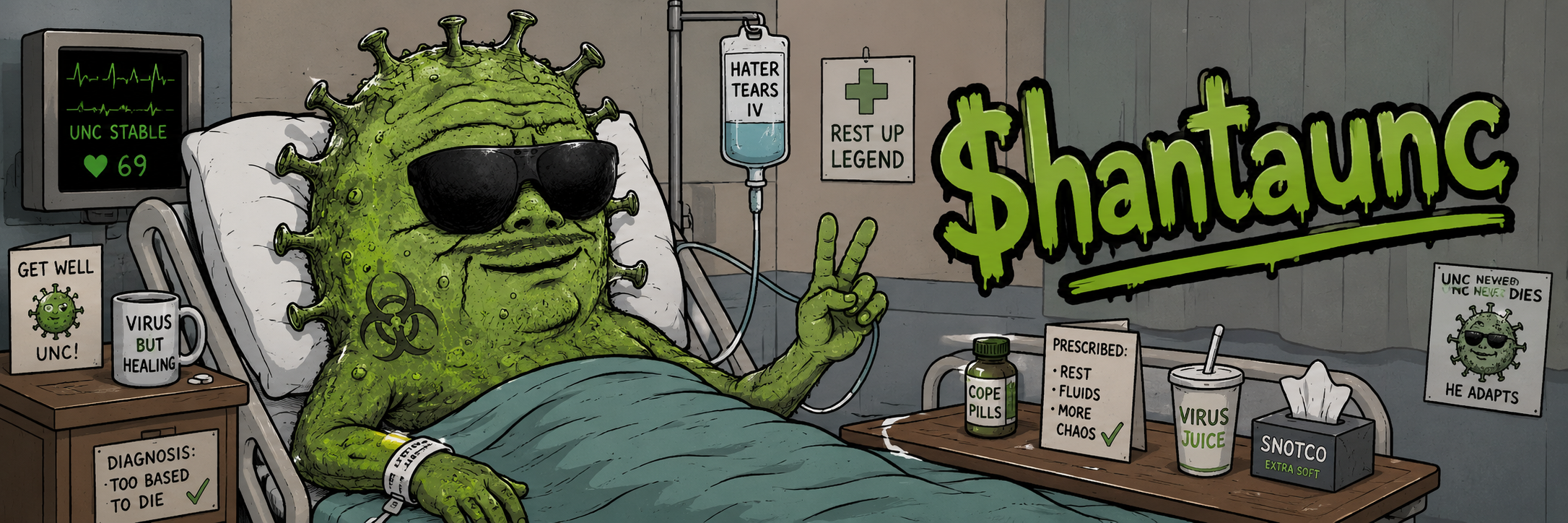 Patient UNC in recovery ward
